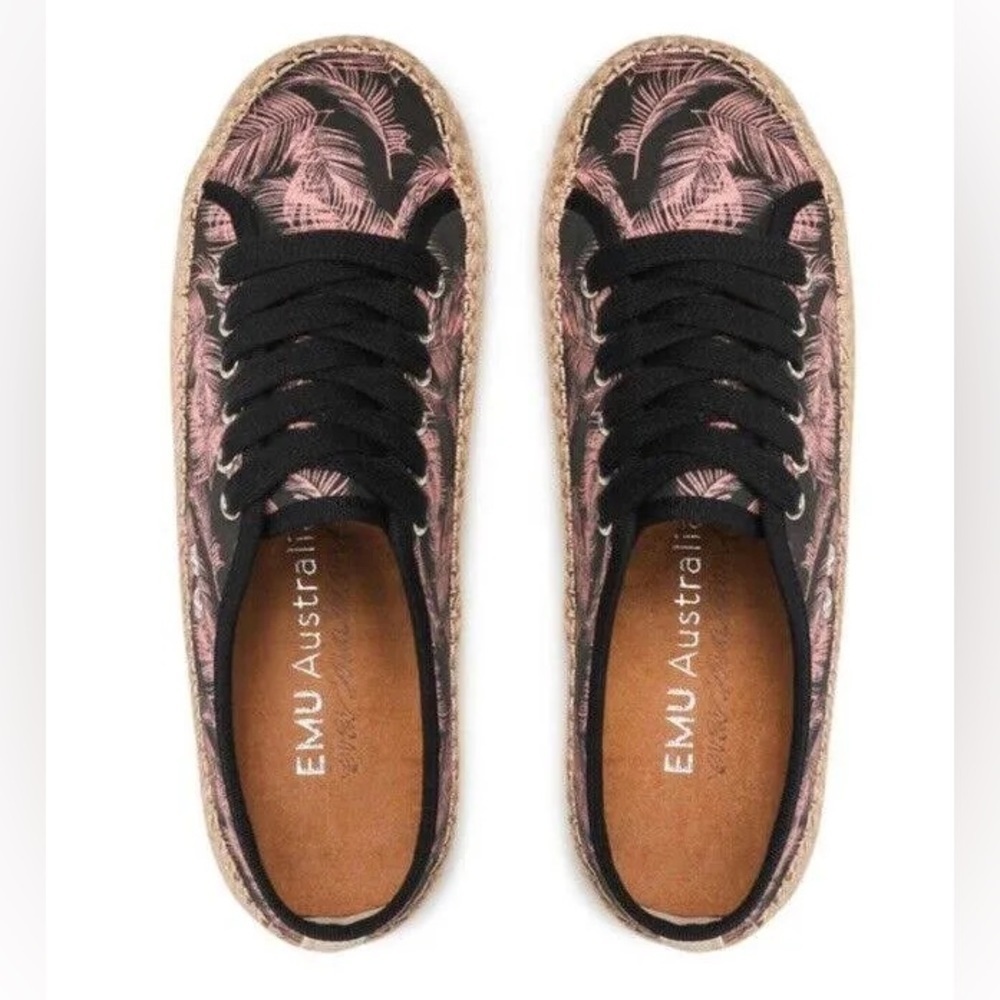 Emu Agonis Espadrille sneaker, NWB, Rose Pink Palm